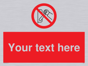 PM5205: Custom Do Not Operate Sign