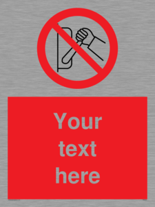 PM5205: Custom Do Not Operate Sign