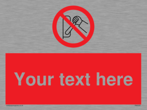 PM5205: Custom Do Not Operate Sign