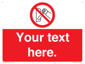 PM5205: Custom Do Not Operate Sign