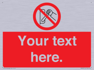 PM5205: Custom Do Not Operate Sign