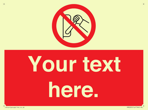 PM5205: Custom Do Not Operate Sign