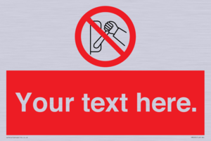 PM5205: Custom Do Not Operate Sign