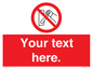 PM5205: Custom Do Not Operate Sign