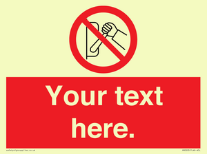 PM5205: Custom Do Not Operate Sign