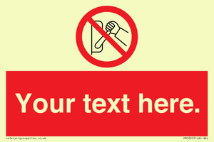 PM5205: Custom Do Not Operate Sign