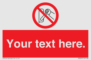 PM5205: Custom Do Not Operate Sign