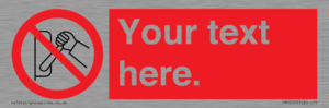 PM5205: Custom Do Not Operate Sign