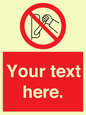PM5205: Custom Do Not Operate Sign