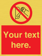 PM5205: Custom Do Not Operate Sign