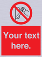 PM5205: Custom Do Not Operate Sign