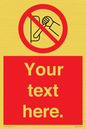 PM5205: Custom Do Not Operate Sign