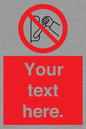 PM5205: Custom Do Not Operate Sign