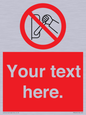 PM5205: Custom Do Not Operate Sign