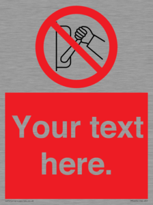 PM5205: Custom Do Not Operate Sign