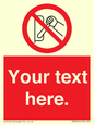 PM5205: Custom Do Not Operate Sign