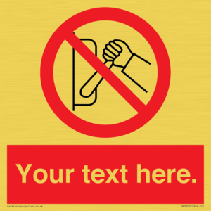 PM5205: Custom Do Not Operate Sign