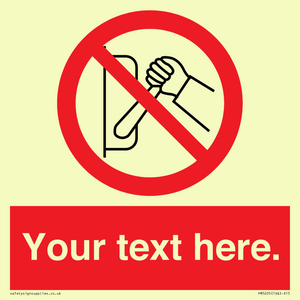 PM5205: Custom Do Not Operate Sign