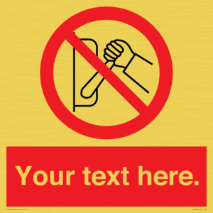 PM5205: Custom Do Not Operate Sign