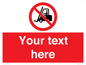 PM5206: Custom No Forklift Trucks Sign