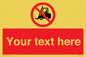 PM5206: Custom No Forklift Trucks Sign