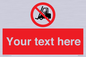 PM5206: Custom No Forklift Trucks Sign