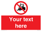 PM5206: Custom No Forklift Trucks Sign