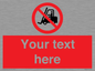 PM5206: Custom No Forklift Trucks Sign