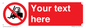 PM5206: Custom No Forklift Trucks Sign