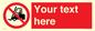 PM5206: Custom No Forklift Trucks Sign