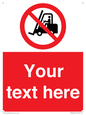 PM5206: Custom No Forklift Trucks Sign