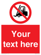PM5206: Custom No Forklift Trucks Sign