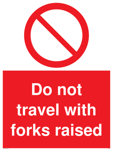 PM5266: Do not travel with forks raised