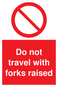 PM5266: Do not travel with forks raised