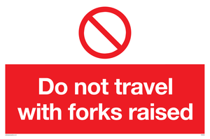 PM5266: Do not travel with forks raised