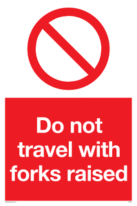 PM5266: Do not travel with forks raised