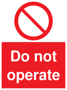 PM5349: Do not operate