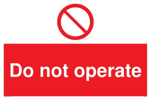 PM5349: Do not operate