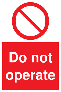 PM5349: Do not operate