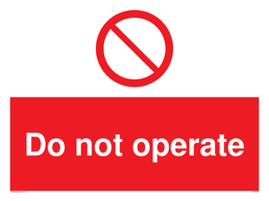 PM5349: Do not operate