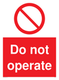 PM5349: Do not operate
