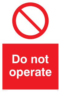 PM5349: Do not operate