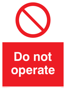 PM5349: Do not operate