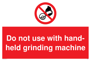 PM5601: Do not use hand-held grinding machine