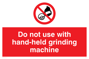 PM5601: Do not use hand-held grinding machine