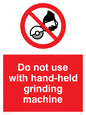 PM5601: Do not use hand-held grinding machine
