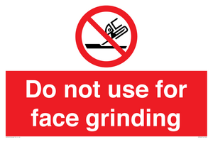 PM7646: Do not use for face grinding