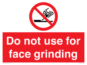 PM7646: Do not use for face grinding