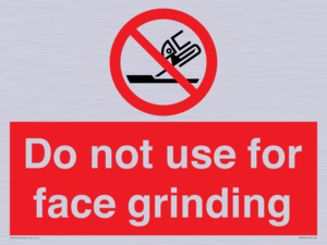 PM7646: Do not use for face grinding