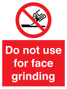 PM7646: Do not use for face grinding
